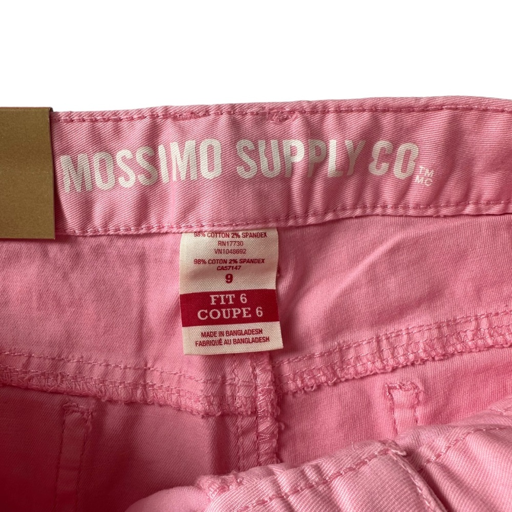 Mossimo Supply Co. Y2K Low Rise Belted Rosato Pink Shorts Junior’s Size 9 - Picture 8 of 9